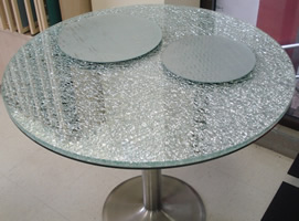 Crushed Glass Table
