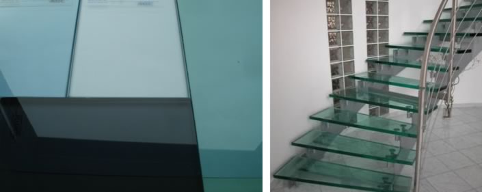 Tinted Glass and stairs