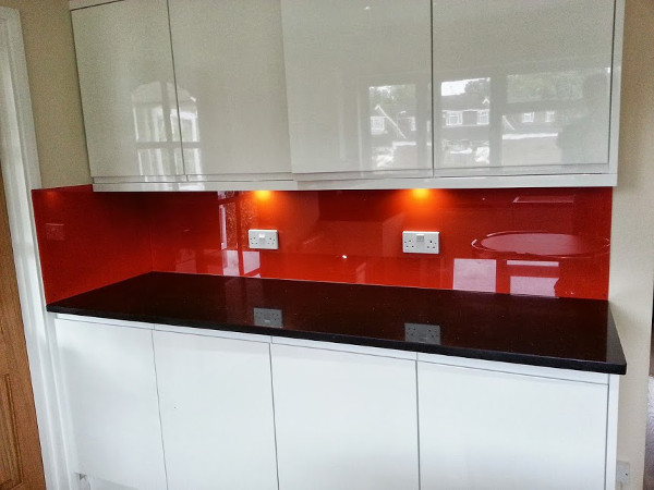 Various painted glass installations