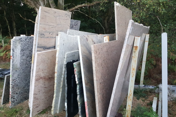 Various granite worktop offcuts